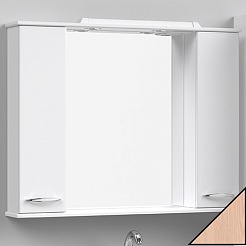 Водолей Зеркальный шкаф Колумбия 105 дуб – фотография-1